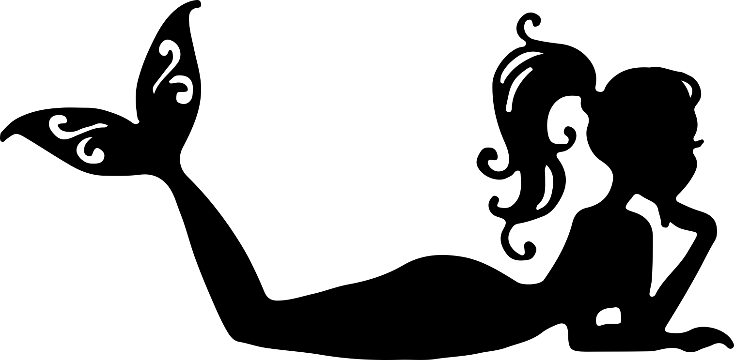 Mermaid P9 Line Tracing Svg Vector Free Vectors